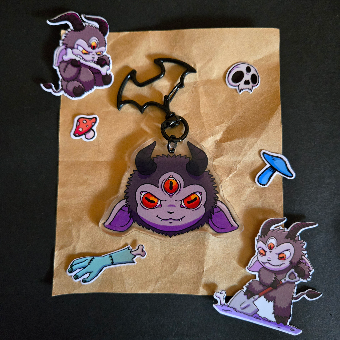 Peaty Vinyl Keychain